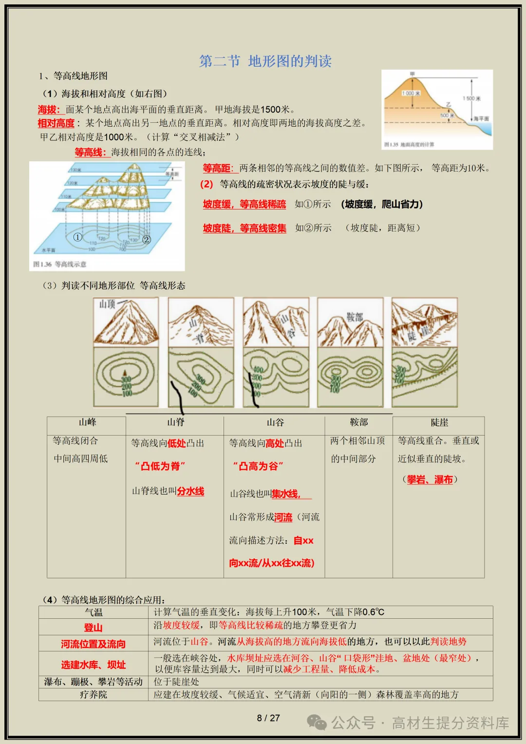 【初一】新版七年级上册地理全册知识点梳理归纳总结背诵版,完整版可打印(2026)-第9张图片-四季读书网 【初一】新版七年级上册地理全册知识点梳理归纳总结背诵版,完整版可打印(2026)-第9张图片-四季读书网