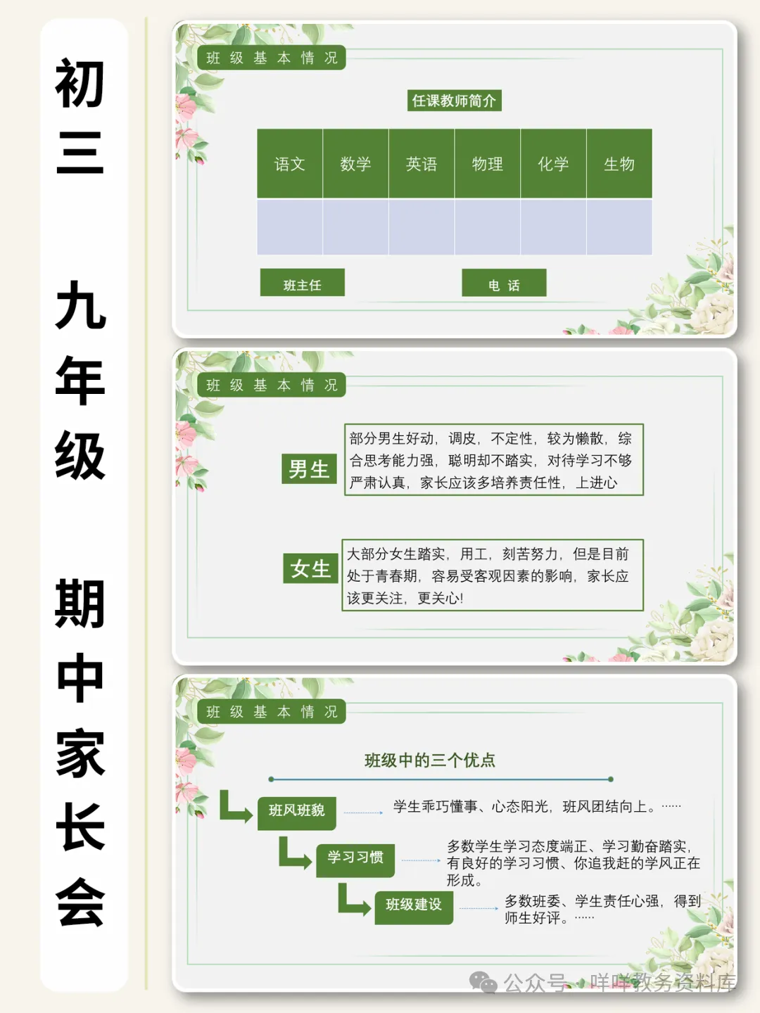 初三期中家长会这样开,中考家长心就稳了-第3张图片-四季读书网 初三期中家长会这样开,中考家长心就稳了-第3张图片-四季读书网