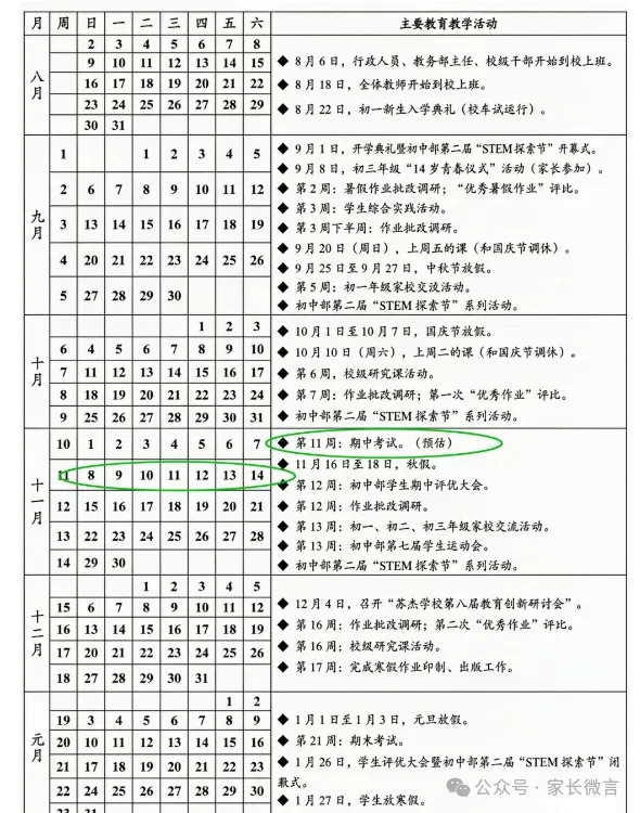 南京初一、初二、初三、高一、高二、高三期中考试安排出炉-第7张图片-四季读书网 南京初一、初二、初三、高一、高二、高三期中考试安排出炉-第7张图片-四季读书网