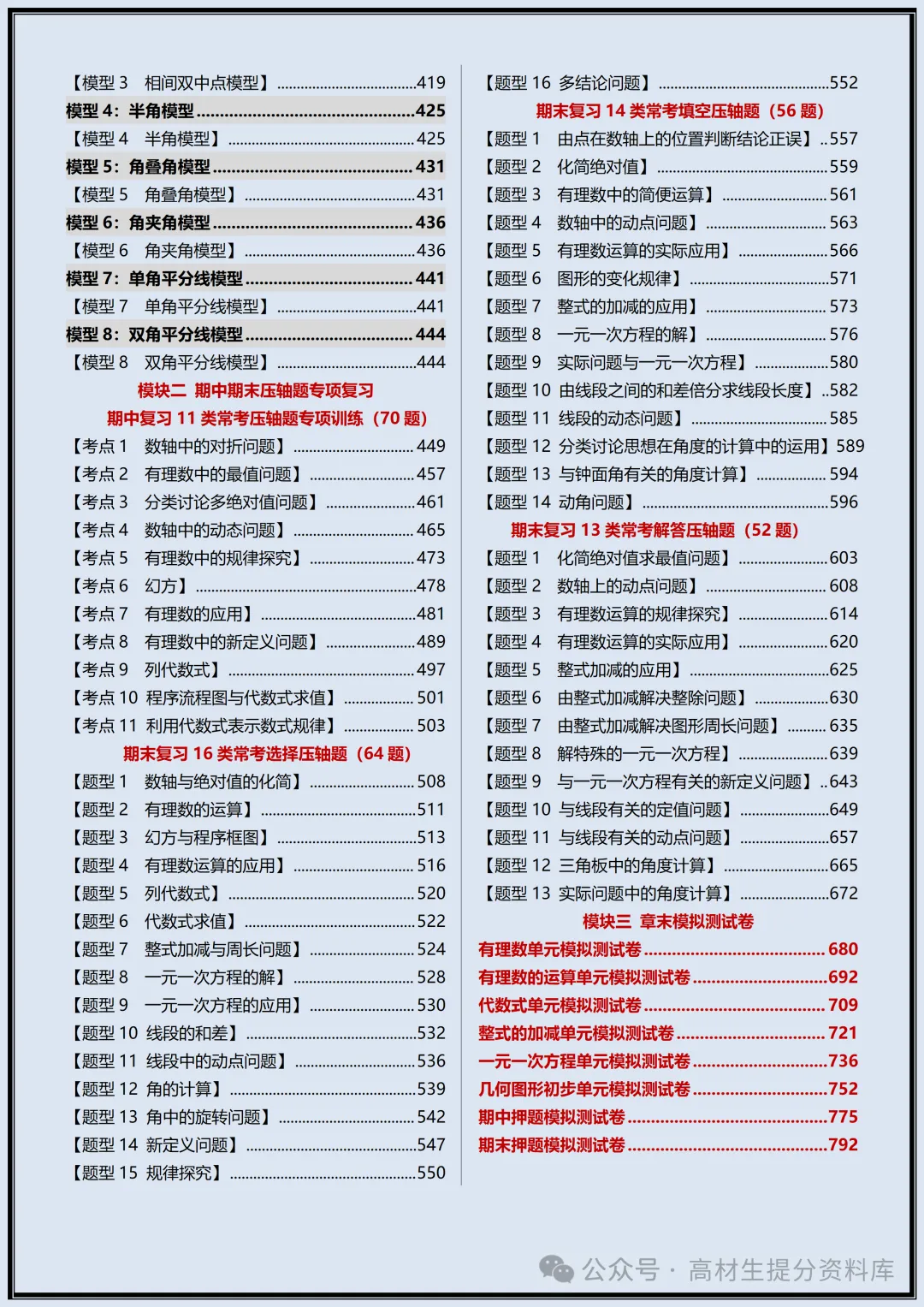 【初一】新版七年级上册数学全册重难点题型梳理总结+专项训练,完整版可打印(2026)-第4张图片-四季读书网 【初一】新版七年级上册数学全册重难点题型梳理总结+专项训练,完整版可打印(2026)-第4张图片-四季读书网