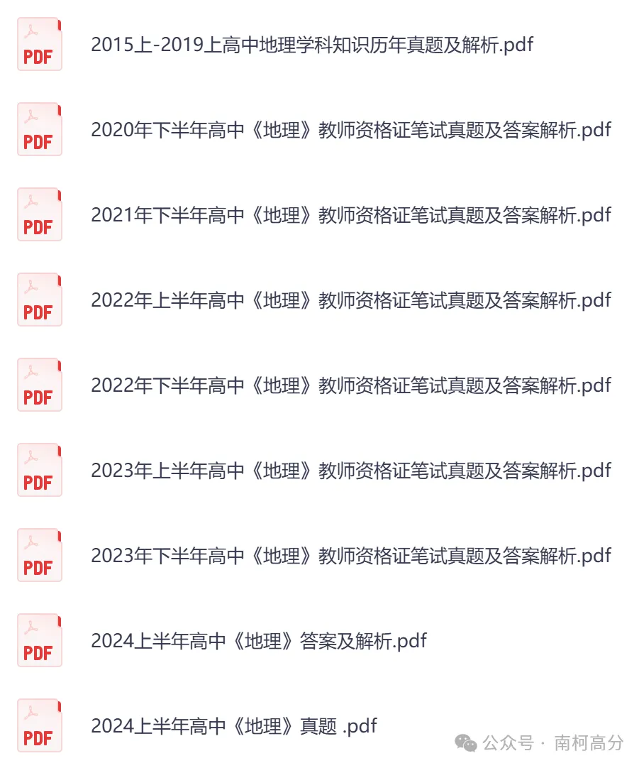 2026年教资笔试【高中地理】真题答案,含科目一+科目二+科目三以及历年及解析,电子版可下载打印-第11张图片-四季读书网 2026年教资笔试【高中地理】真题答案,含科目一+科目二+科目三以及历年及解析,电子版可下载打印-第11张图片-四季读书网