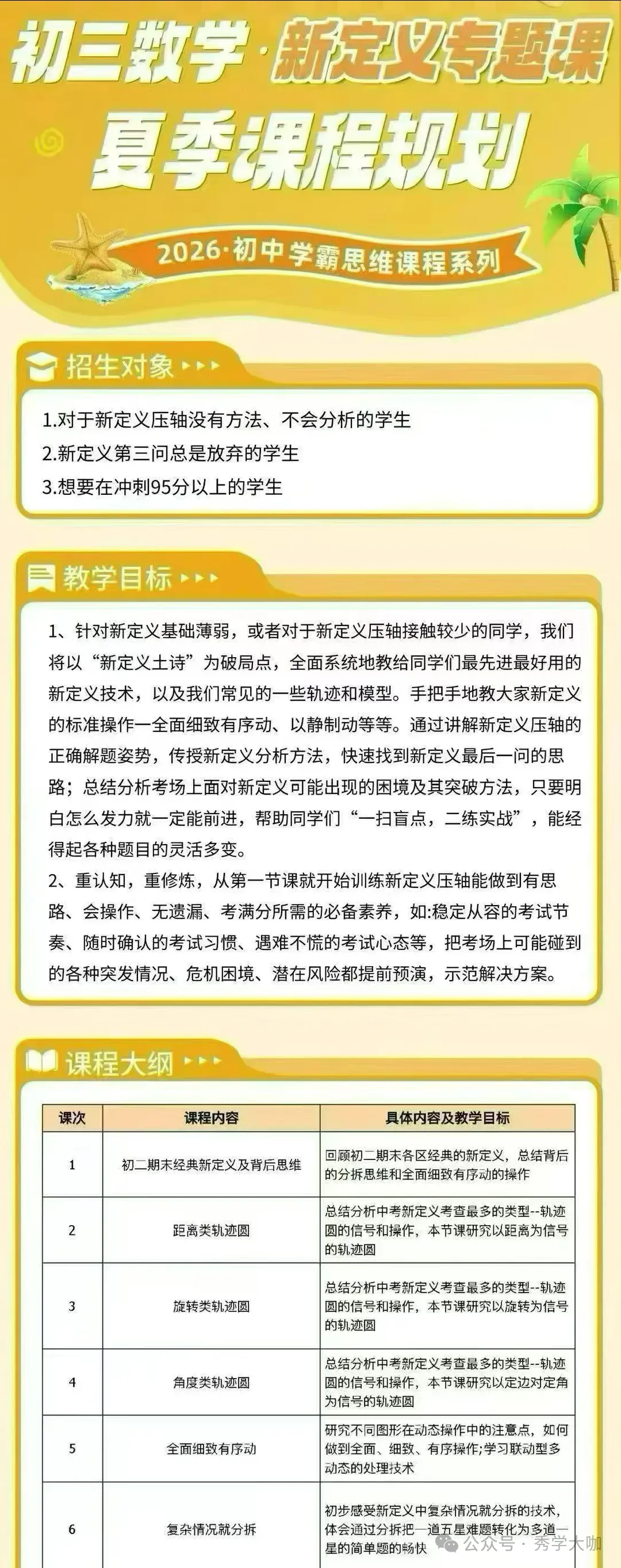 北京谢全民2026双提初三数学专题及压轴题 新定义+函数+几何(2027届)-第3张图片-四季读书网