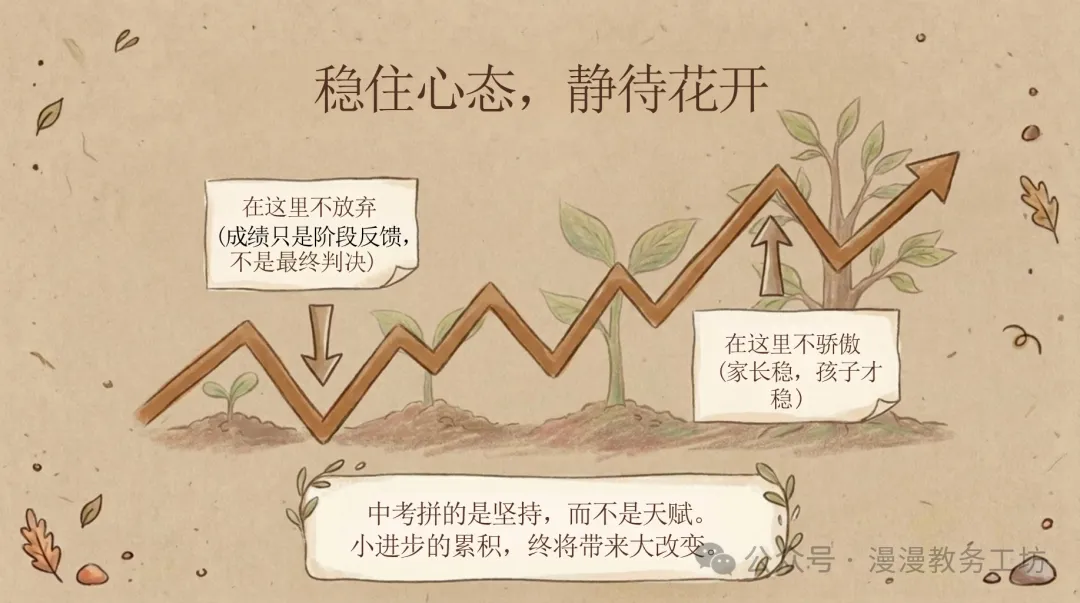 初三期中家长会,千万别一上来就分析分数!班主任用这页PPT,全场安静了-第7张图片-四季读书网