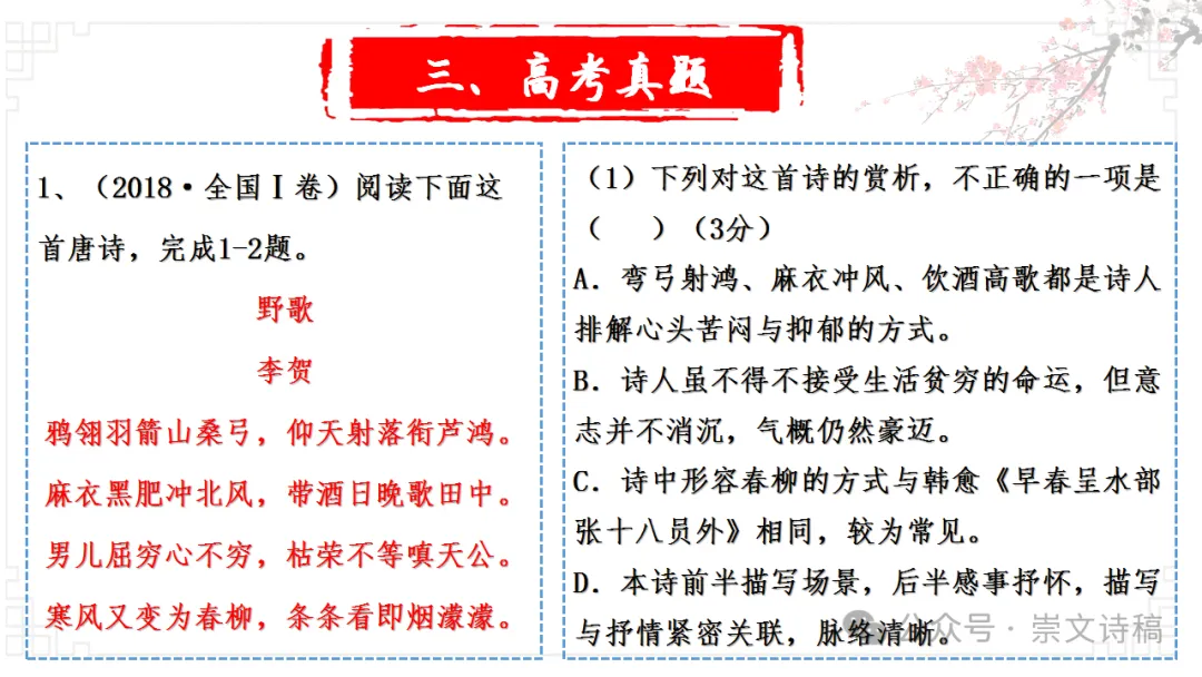 【高考诗词鉴赏】理解诗歌之——思想内容-第37张图片-四季读书网 【高考诗词鉴赏】理解诗歌之——思想内容-第37张图片-四季读书网