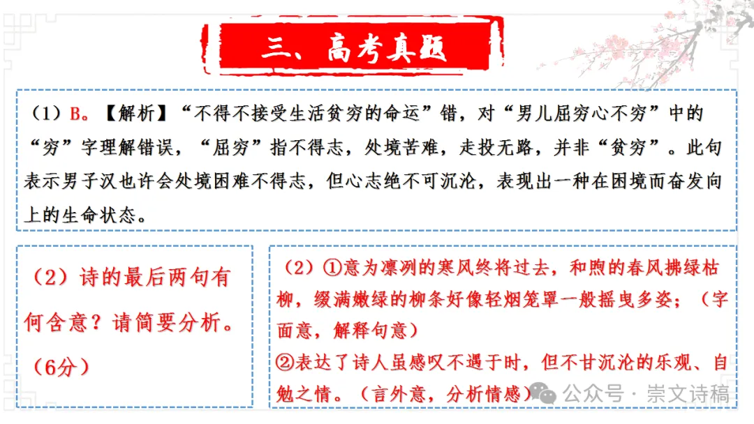 【高考诗词鉴赏】理解诗歌之——思想内容-第38张图片-四季读书网 【高考诗词鉴赏】理解诗歌之——思想内容-第38张图片-四季读书网