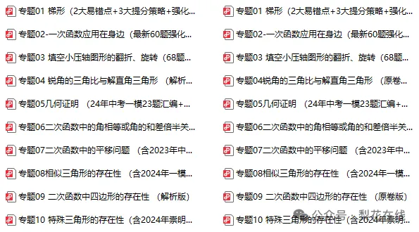 冲高分!上海中考数学高频考点+易错专题汇编-第7张图片-四季读书网 冲高分!上海中考数学高频考点+易错专题汇编-第7张图片-四季读书网