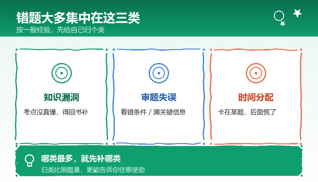 考研冲刺期,真题别再「做了就扔」,复盘比多刷一套更提分-第6张图片-四季读书网 考研冲刺期,真题别再「做了就扔」,复盘比多刷一套更提分-第6张图片-四季读书网