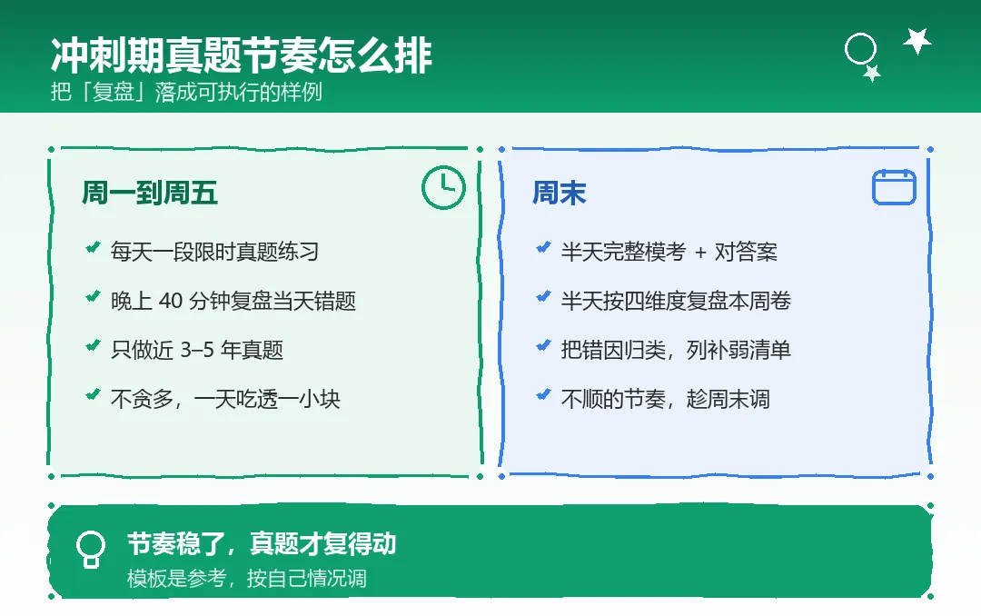 考研冲刺期,真题别再「做了就扔」,复盘比多刷一套更提分-第7张图片-四季读书网