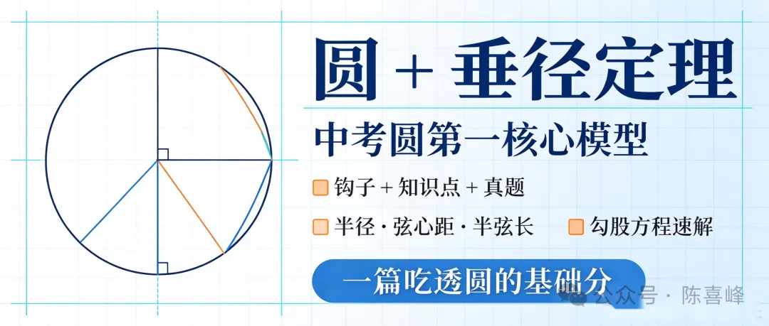 初三数学|垂径定理,圆的第一个必考点?今天一篇搞定:定理 、推论 、 易错坑 、 河南中考真题-第2张图片-四季读书网