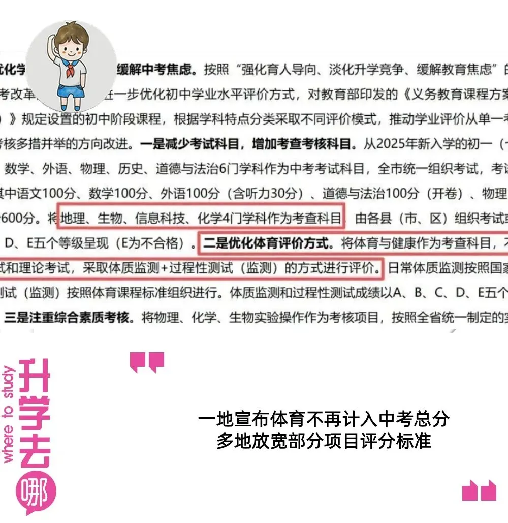 多地放宽体育中考评分标准,这地直接官宣体育不再计入中考总分!杭州明年会跟上吗?|-第1张图片-四季读书网 多地放宽体育中考评分标准,这地直接官宣体育不再计入中考总分!杭州明年会跟上吗?|-第1张图片-四季读书网