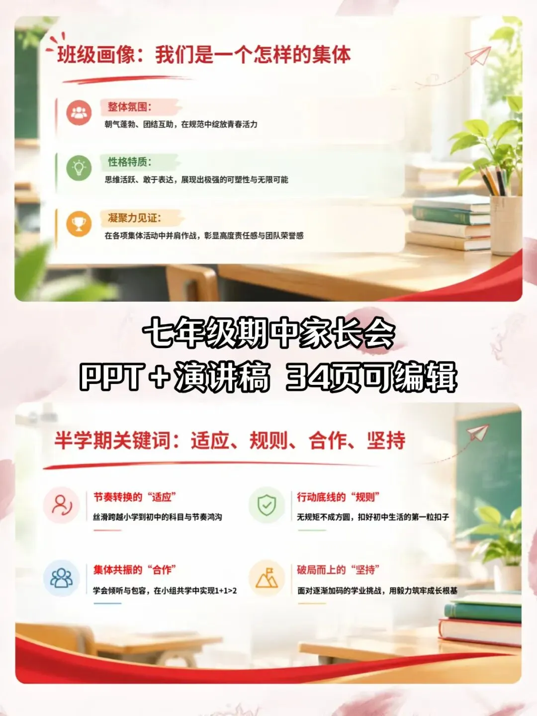 初一期中家长会|新芽拔节,秋实可期(课件+讲话稿)-第3张图片-四季读书网
