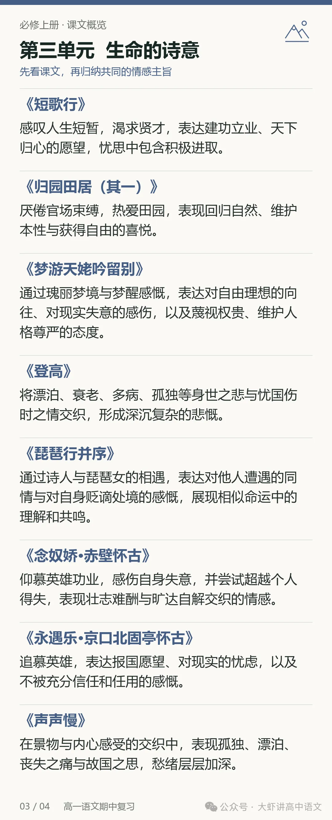 考情前瞻丨苏州高一语文期中考什么?看这篇就够了!-第9张图片-四季读书网