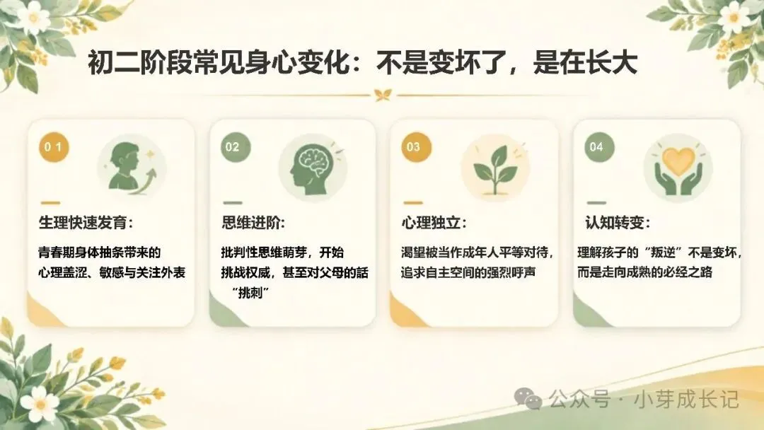 初二期中家长:《翻过初二坡,搭起成长桥》 ,温暖又落地-第13张图片-四季读书网