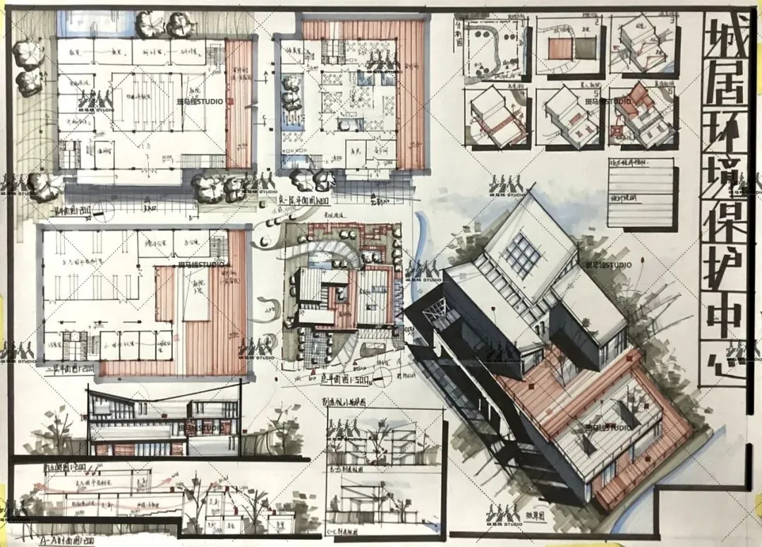 优秀建筑快题 | 华中科技大学建筑快题真题环境保护中心设计 | 111-第12张图片-四季读书网 优秀建筑快题 | 华中科技大学建筑快题真题环境保护中心设计 | 111-第12张图片-四季读书网