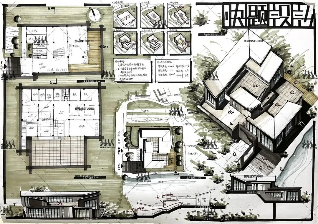 优秀建筑快题 | 华中科技大学建筑快题真题环境保护中心设计 | 111-第13张图片-四季读书网 优秀建筑快题 | 华中科技大学建筑快题真题环境保护中心设计 | 111-第13张图片-四季读书网