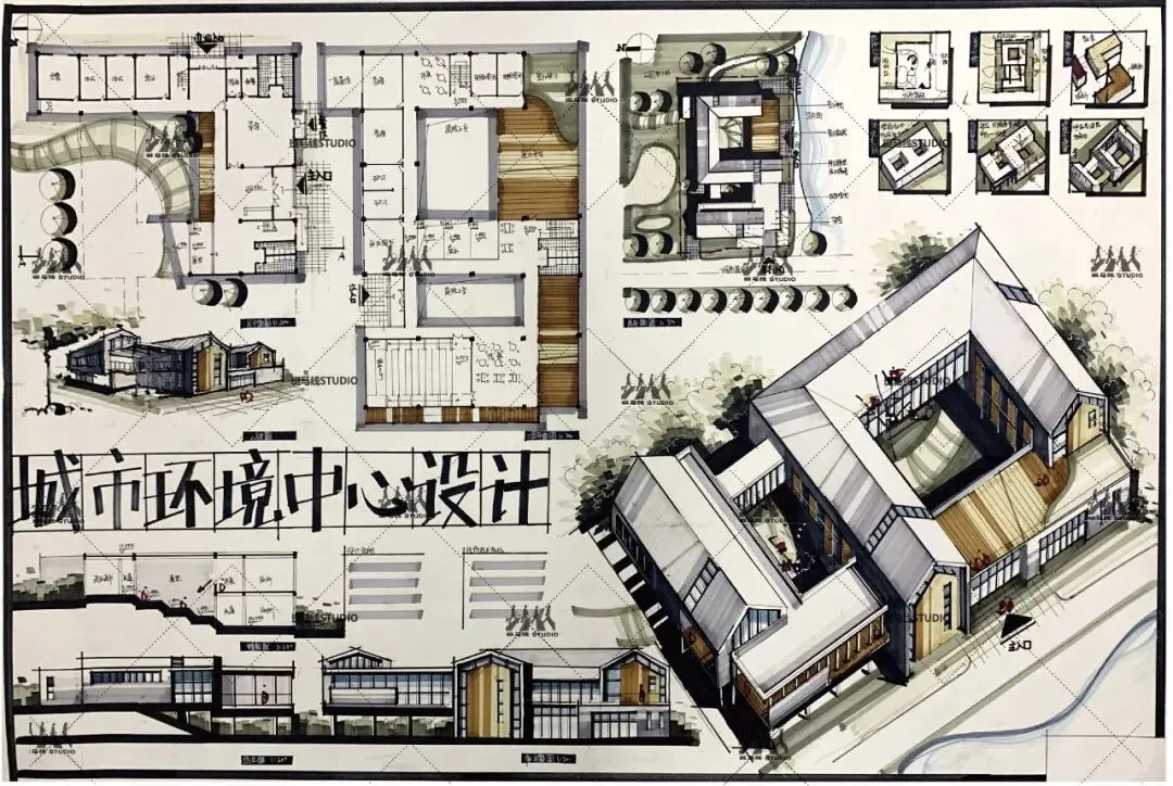 优秀建筑快题 | 华中科技大学建筑快题真题环境保护中心设计 | 111-第19张图片-四季读书网 优秀建筑快题 | 华中科技大学建筑快题真题环境保护中心设计 | 111-第19张图片-四季读书网