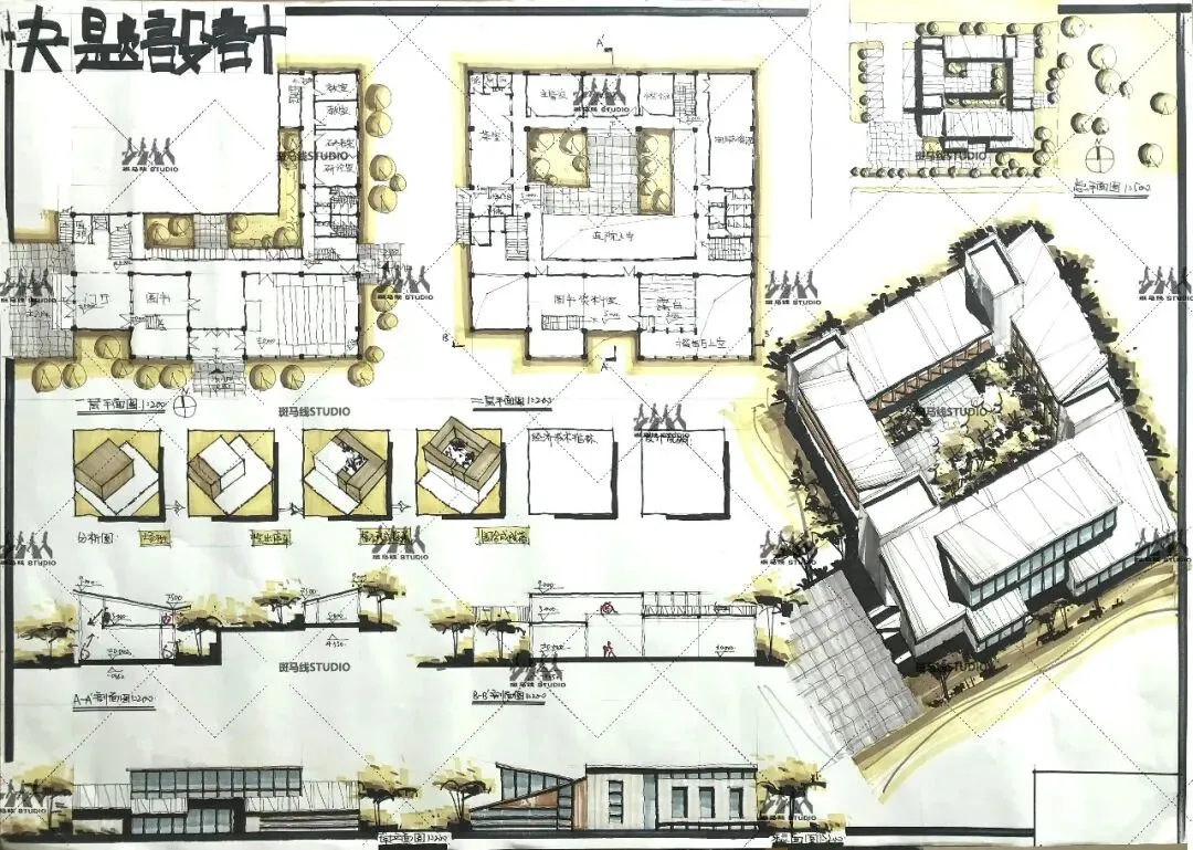 优秀建筑快题 | 华中科技大学建筑快题真题环境保护中心设计 | 111-第21张图片-四季读书网 优秀建筑快题 | 华中科技大学建筑快题真题环境保护中心设计 | 111-第21张图片-四季读书网