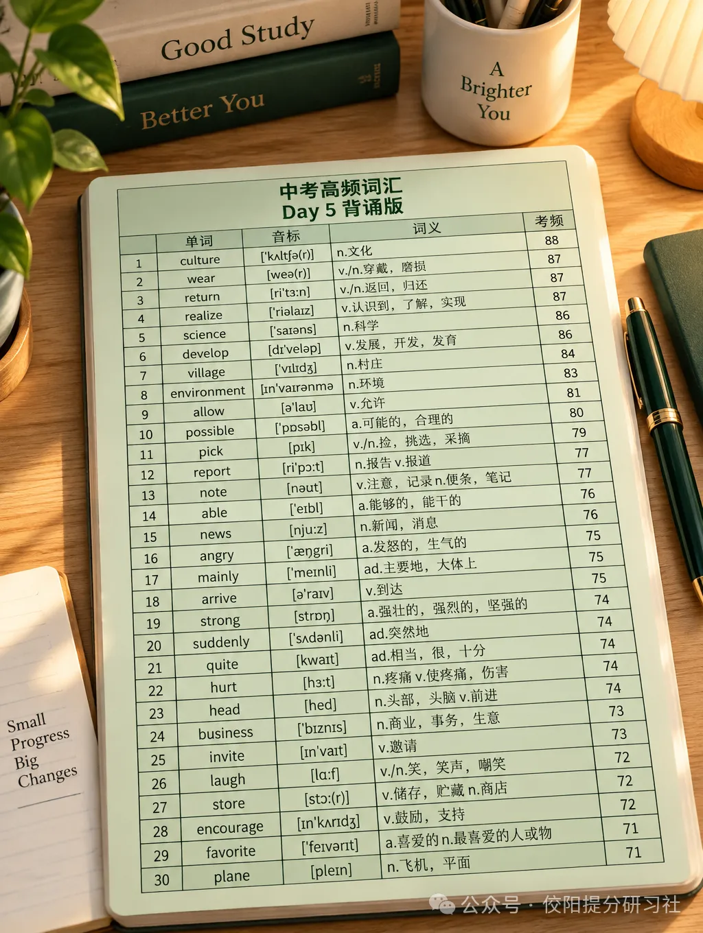 中考英语高频词汇---在家辅导版(Day5)-第1张图片-四季读书网 中考英语高频词汇---在家辅导版(Day5)-第1张图片-四季读书网