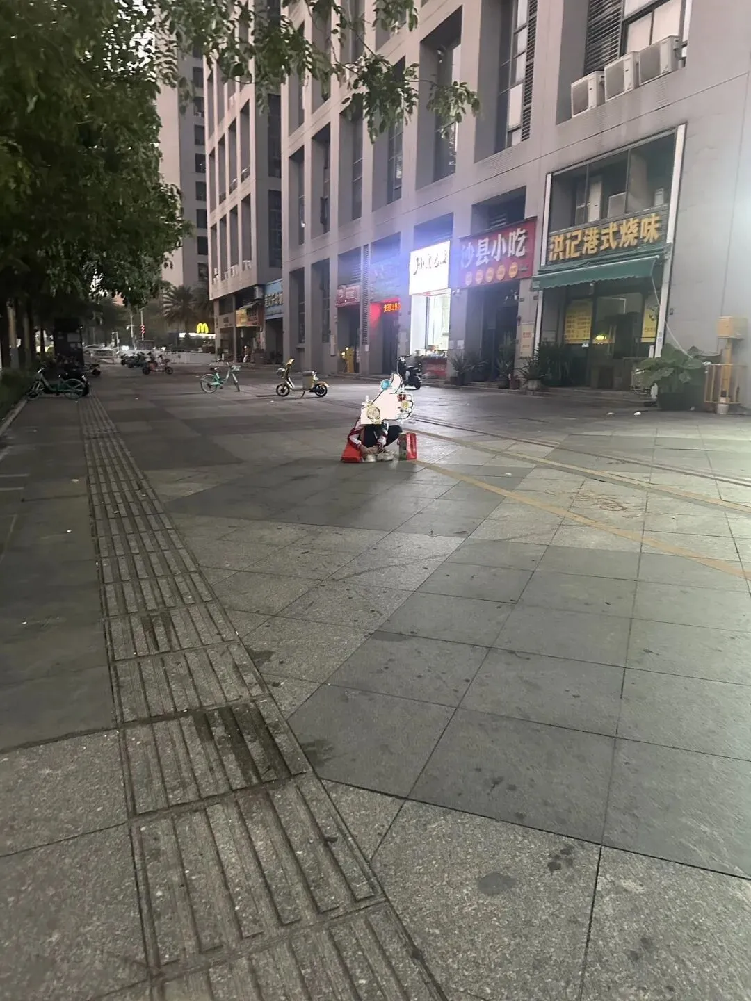 清晨蹲在地上分拣早餐的初三女孩-第1张图片-四季读书网