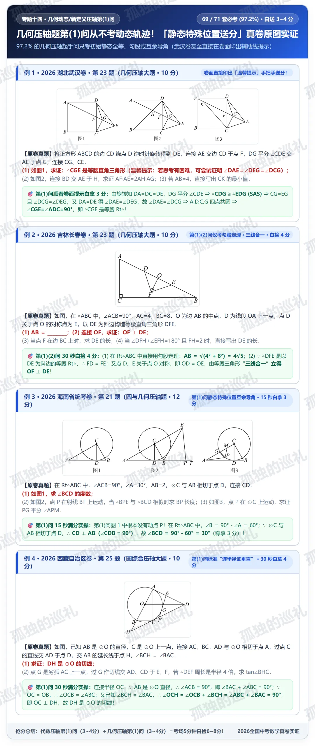 2026 全国 71 套中考数学「非压轴基本盘+压轴第(1)问送分」全景报告(内含 14 大专题真题分类合集目录与精选真题)-第6张图片-四季读书网 2026 全国 71 套中考数学「非压轴基本盘+压轴第(1)问送分」全景报告(内含 14 大专题真题分类合集目录与精选真题)-第6张图片-四季读书网