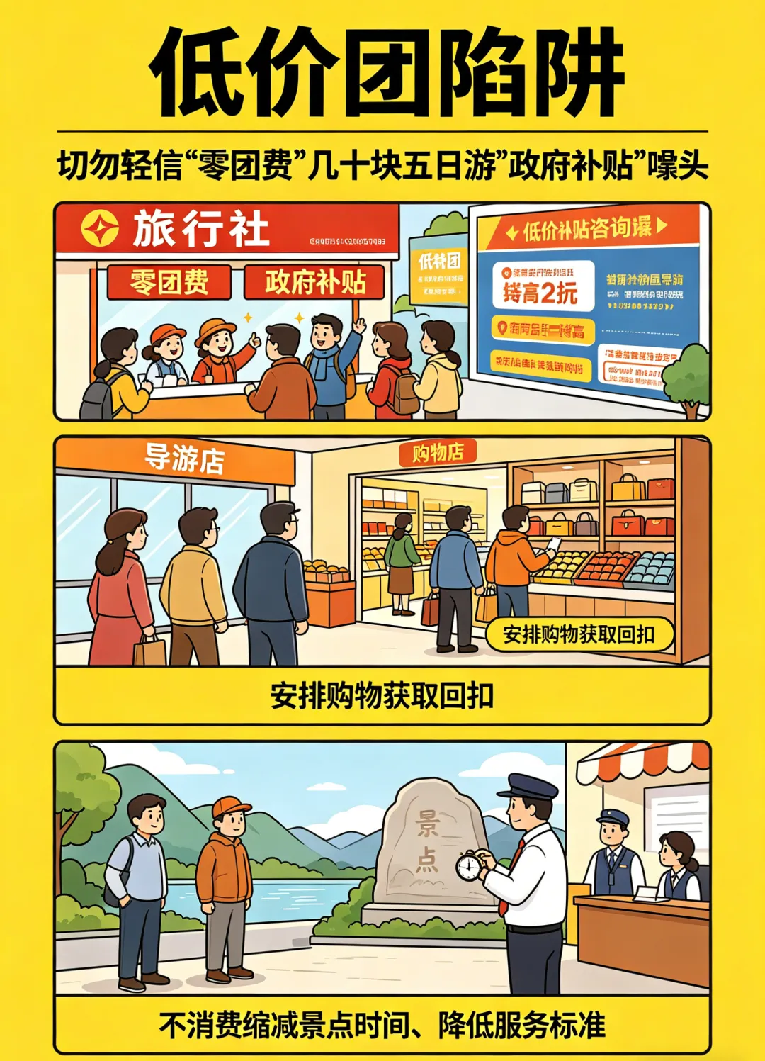 【旅游市场整治进行时】避坑指南来啦!这些旅游骗局别中招,维权举报一看就会