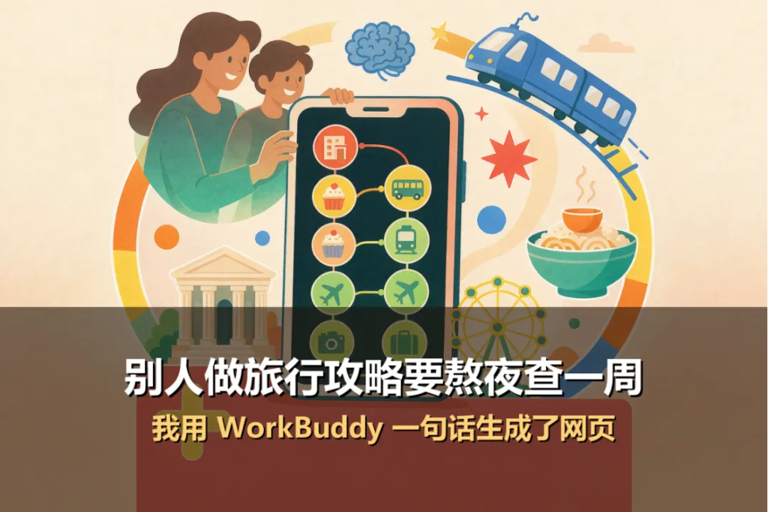 旅游攻略别人查一周,我用WorkBuddy做了一份亲子游攻略只需要5分钟(附详细操作及提示词