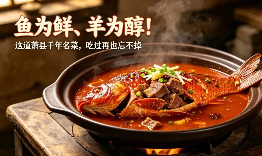 G30连霍高速旅行全攻略|宿州美食篇一萧县鱼咬羊