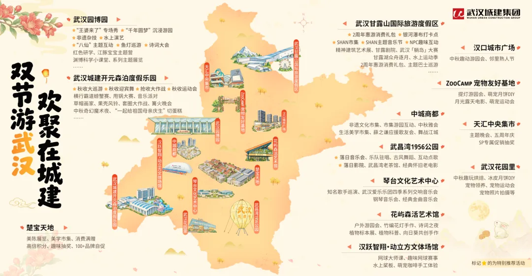 双节游武汉,欢聚在城建!武汉城建集团最全游玩攻略来了!