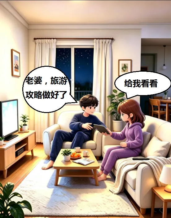 幽默漫画:旅行攻略之出发即解散