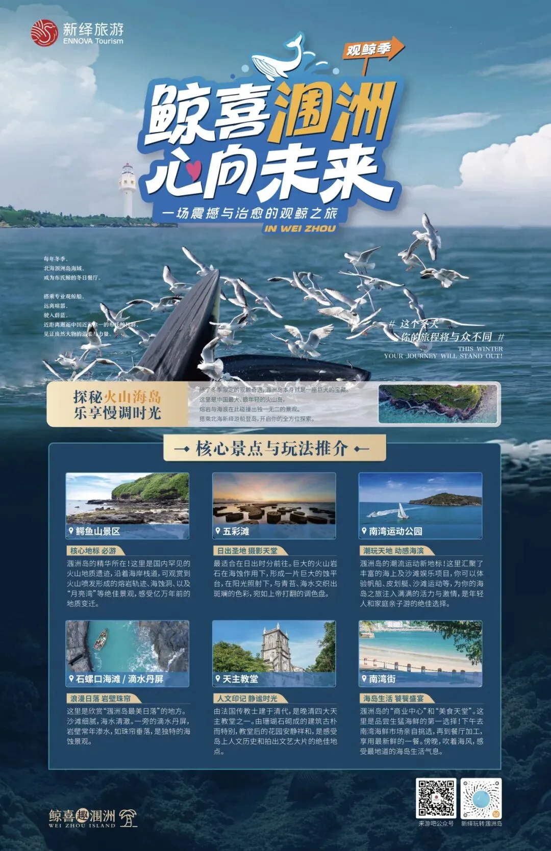 【2027跨年之旅 广西桂西南自驾】德天跨国瀑布/驾游北部湾/涠洲岛寻鲸之旅/7日落地 (南宁起止)