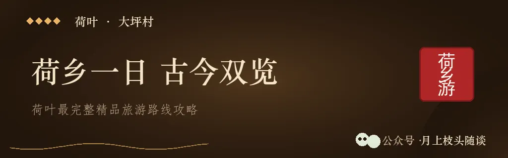 荷乡一日,古今双览|荷叶最完整精品旅游路线攻略