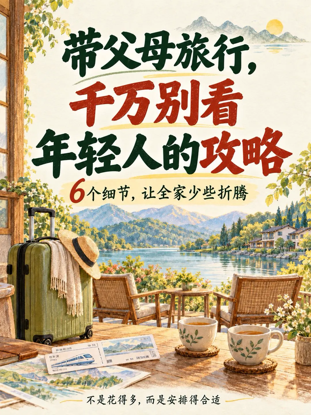 带父母去旅行,千万别看年轻人的攻略!