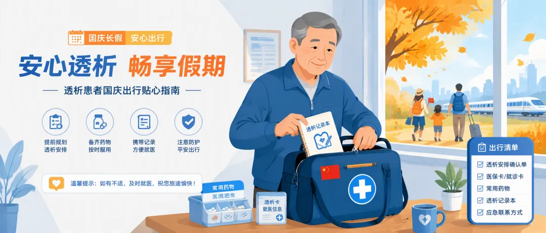 别人规划旅游,透析患者规划“去哪透”——超级黄金周出行生存指南