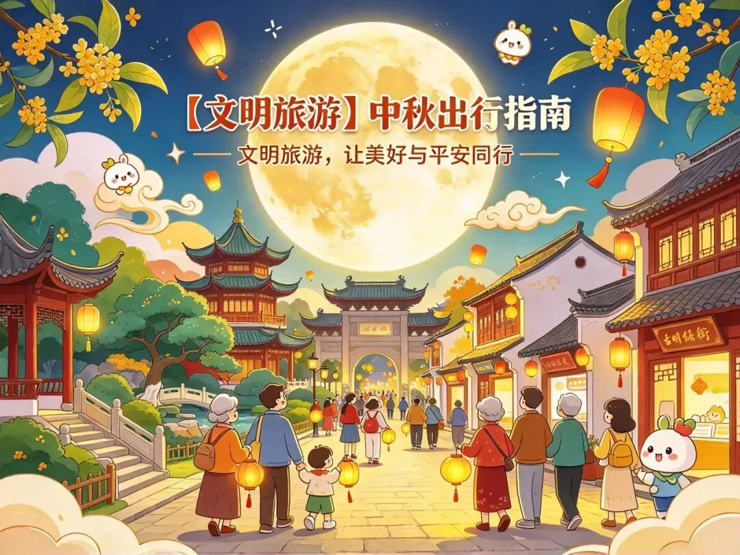 【文明旅游】中秋出行指南:文明旅游,让美好与平安同行