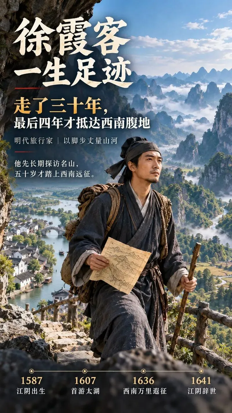 徐霞客:中国史上最强旅游博主的清单