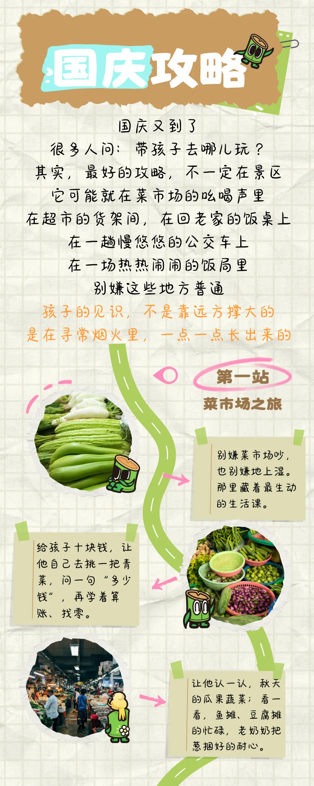 亲爱的家长,国庆旅游攻略已经为您整理好啦~