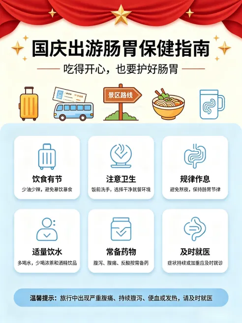 国庆出游肠胃保健全指南