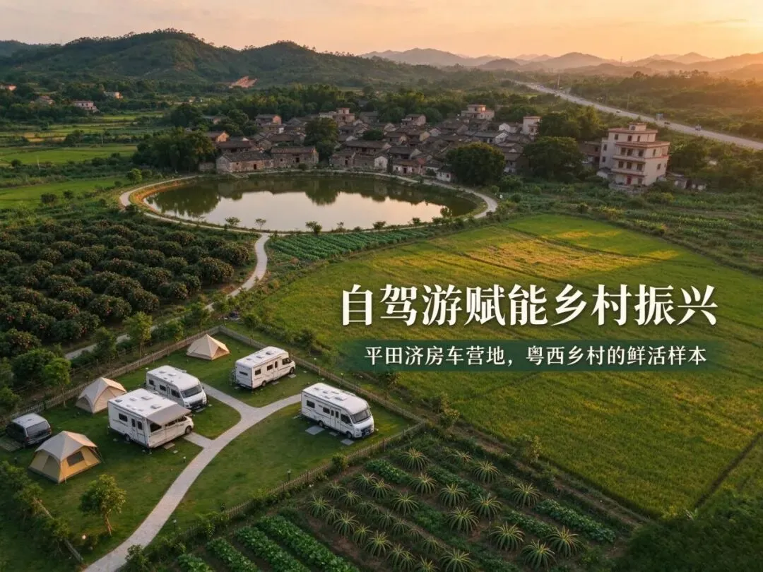 自驾游赋能乡村振兴,廉江平田济房车营地,粤西乡村的鲜活样本