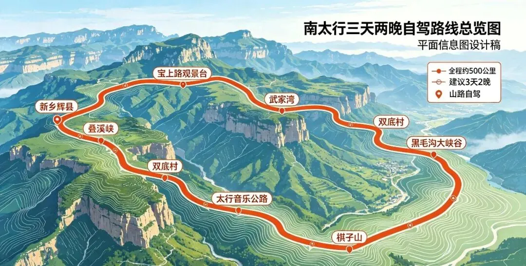 南太行自驾游攻略:三条线路,先查看封路信息