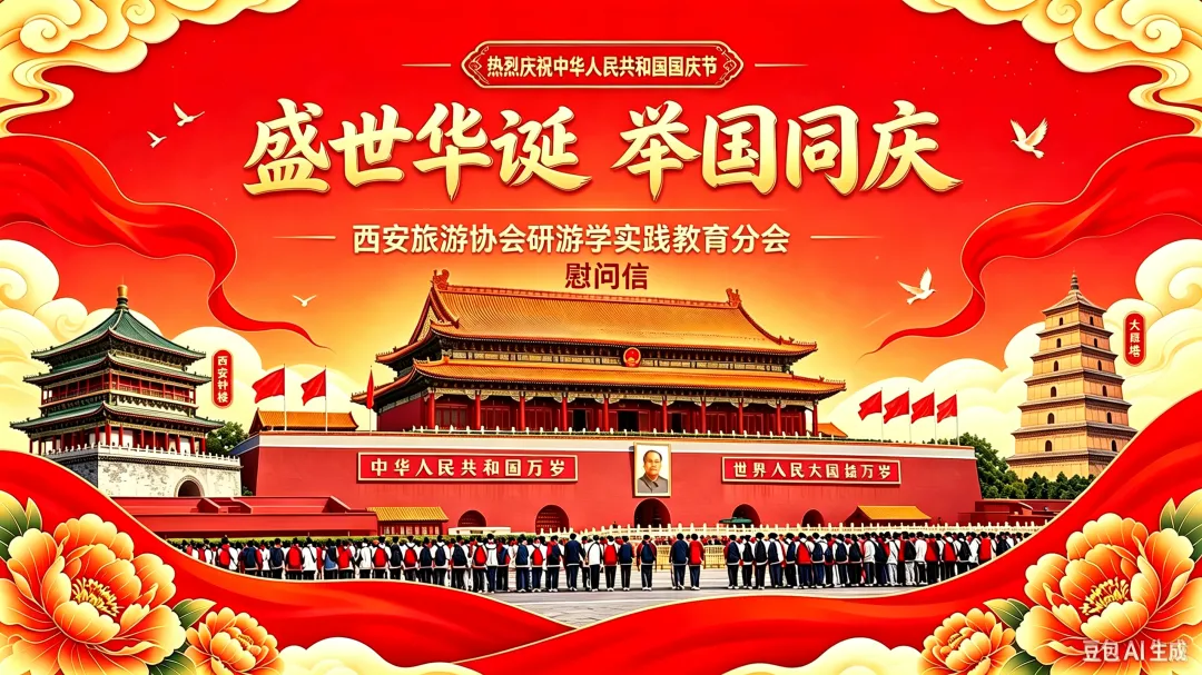 西安旅游协会研游学实践教育分会国庆慰问信
