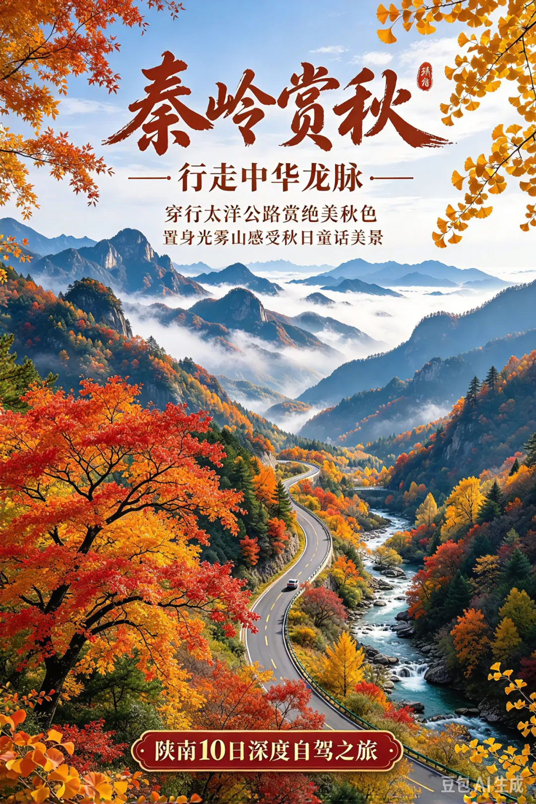 【自驾游】10月23日 秦岭赏秋 行走中华龙脉 穿行太洋公路赏绝美秋色 置身光雾山感受秋日童话美景 陕南10日深度(可