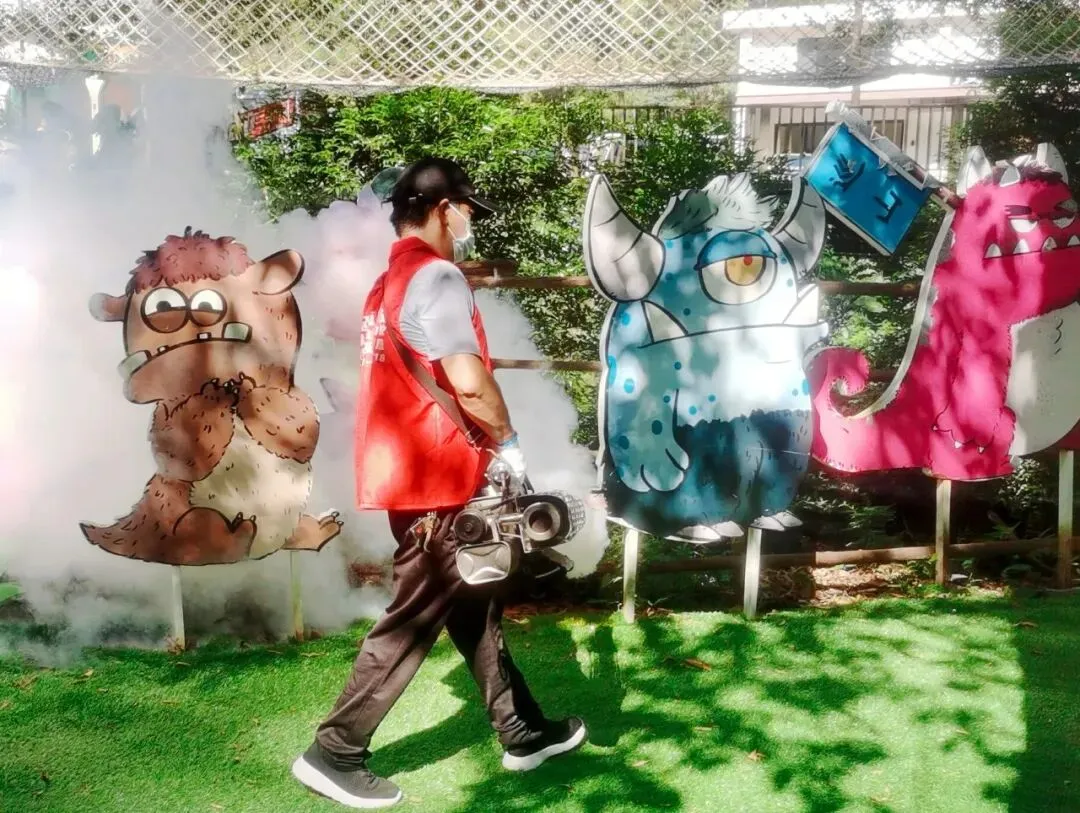 上犹县开展旅游景区集中灭蚊行动