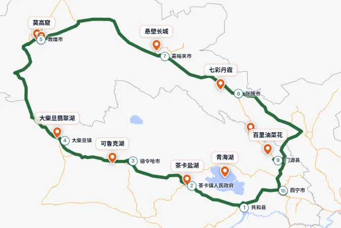 西北大环线 8 日旅行攻略
