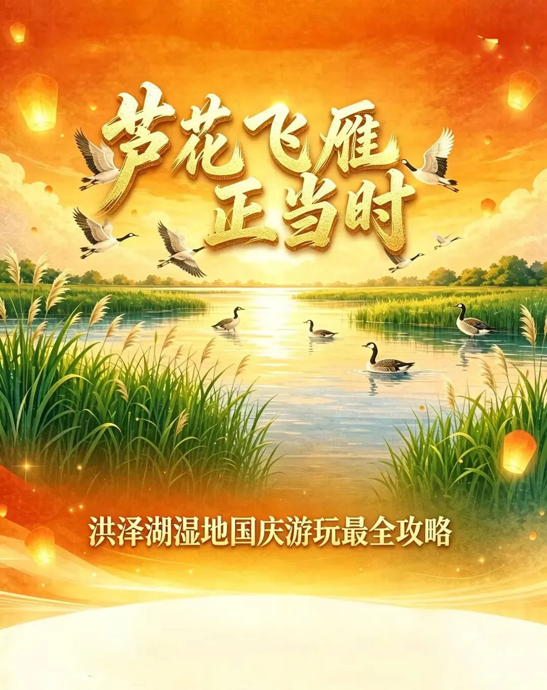 【史上最全游玩攻略】洪泽湖湿地国庆游玩看这里!