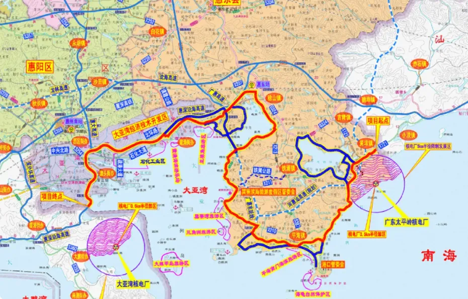 直通深圳坝光这条滨海旅游公路年底通车,同批排队项目还有五六个