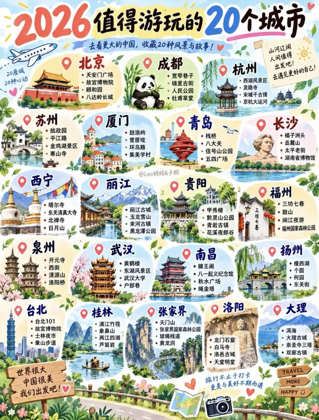 2026值得游玩的20个城市攻略,你打卡了吗?