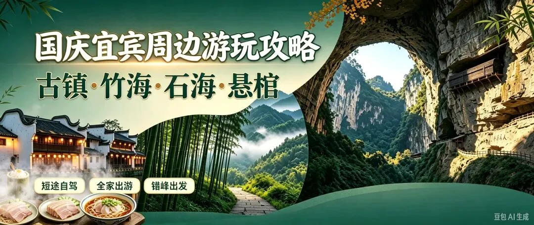 国庆宜宾周边游玩攻略|4个短途好去处,适合全家出游!
