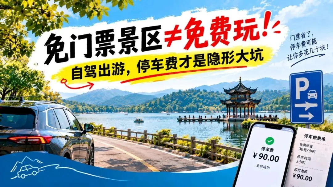 免门票景区≠免费玩!自驾出游,停车费才是隐形大坑