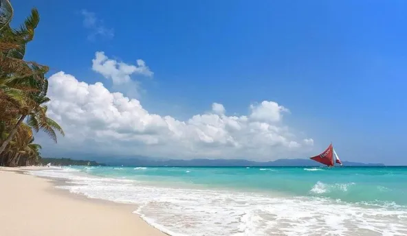 【旅游】菲律宾马尼拉长滩岛的海边