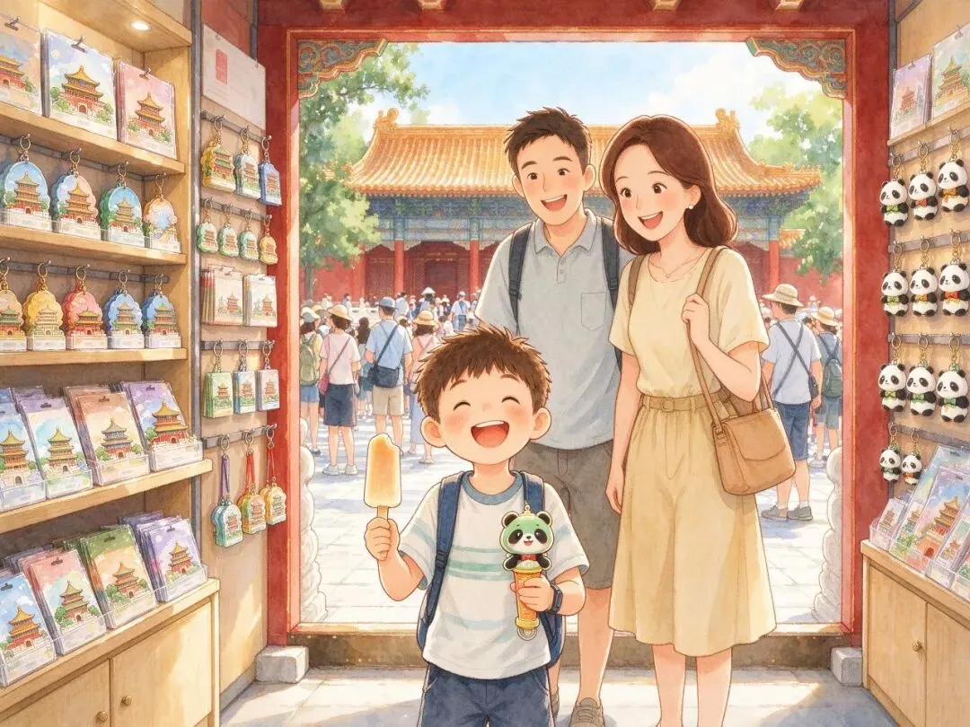 带孩子旅游,你想看历史文化,他只想买文创吃雪糕